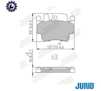 JURID 573725J Brake pad set