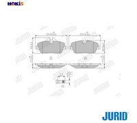 JURID 573733J Brake pad set