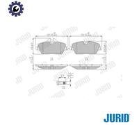 BRAKE PAD SET DISC BRAKE 573733J FOR MINI CLUBMAN BMW 2/Active/Tourer/F45/???