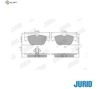 JURID 573735J Brake pad set