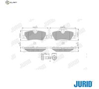 BRAKE PAD SET DISC BRAKE 573763J FOR MINI B37 C15 A 1.5L B3815/B3615A 1.5L 3cyl