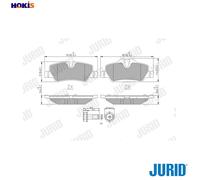 BRAKE PAD SET DISC BRAKE 573763J FOR MINI B37 C15 A 1.5L B3815/B3615A 1.5L 3cyl