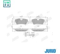 BRAKE PAD SET DISC BRAKE 573763J FOR MINI B37 C15 A 1.5L B3815/B3615A 1.5L 3cyl