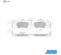 JURID 573779J Brake pad set