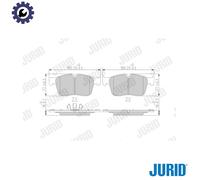 JURID 573822J Brake pad set