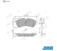 JURID 573831J Brake pad set