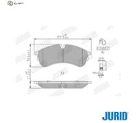 JURID 573844J Brake pad set