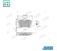 BRAKE PAD SET DISC BRAKE 573847J FOR RENAULT MEGANE/III/Hatchback 1.2L 4cyl