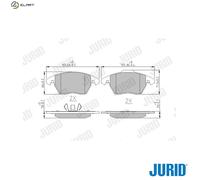 BRAKE PAD SET DISC BRAKE 573852J FOR VW BORA/IV JETTA/VI/CLASICO CBFA 2.0L 4cyl