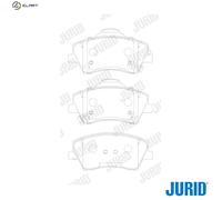 JURID 573911J Brake pad set