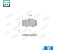 JURID 573935J Brake pad set