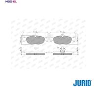 JURID 573940J Brake pad set