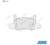 Jurid Brake Pad Set 574102J - Rear - Fits Porsche 911/Cayman/Panamera 15-24