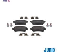 Jurid Brake Pad Set 574146J - Disc brake - for Nissan HR10DDT 1.0L, Juke HR16DE 1.6L