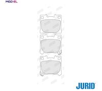 JURID 574285J Brake pad set