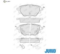 BRAKE PAD SET DISC BRAKE 575158J FOR MG 15E4E 1.5L 4cyl HS