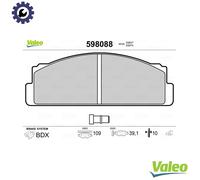 VALEO 598088 Brake pad set