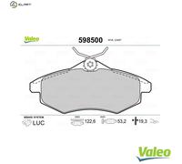 BRAKE PAD SET DISC BRAKE 598500 FOR CITROEN C3/II C2/ENTERPRISE KFV /K6E 1.4L
