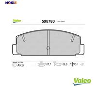VALEO 598780 Brake pad set