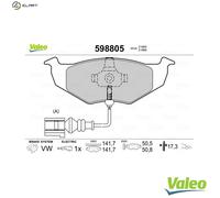 BRAKE PAD SET DISC BRAKE 598805 FOR SKODA ROOMSTER/Praktik FABIA/Combi/II VW