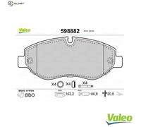 BRAKE PAD SET DISC BRAKE 598882 FOR VW CRAFTER/30-50/Platform/Chassis/Van 2.5L