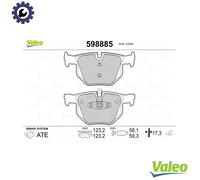 VALEO 598885 Brake pad set