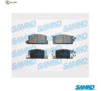 SAMKO 5SP287 Brake Pad Set, disc brake for ISUZU