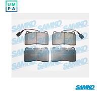Brake pads 5SP674 SAMKO for ALFA ROMEO VOLVO