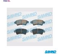 Brake pads 5SP766 SAMKO for PEUGEOT CITROËN
