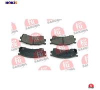 BRAKE PAD SET DISC BRAKE 600-30-3580 FOR MAZDA MX-6 TELSTAR/CRONOS/IV FAMILIA