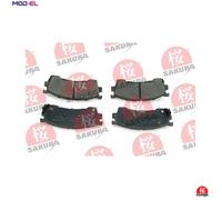 Sakura Brake Pad Set 600-30-3580 - Disc Brake for Mazda MX-6/Telstar/Cronos/IV Familia