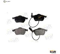 Brake pads Front Axle 6000075 KRAFT AUTOMOTIVE for AUDI VW SKODA SEAT
