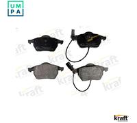 Brake pads Front Axle 6000075 KRAFT AUTOMOTIVE for AUDI VW SKODA SEAT