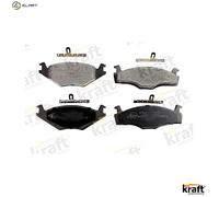 Kraft Automotive Brake Pads 6000140 Front Axle Disc for VW Santana/Golf III/Jetta 1.3L