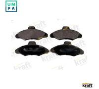 Brake pads 6002080 KRAFT AUTOMOTIVE for FORD ESCORT Mk VI ORION III