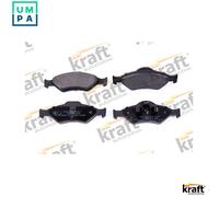 Brake pads Front Axle 6002311 KRAFT AUTOMOTIVE for FORD FIESTA Mk IV KA