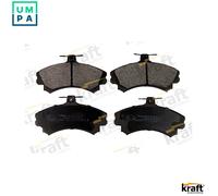 Brake pads Front Axle 6004310 KRAFT AUTOMOTIVE for TOYOTA MITSUBISHI VOLVO