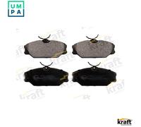 Brake pads Front Axle 6005091 KRAFT AUTOMOTIVE for RENAULT MEGANE I Coach