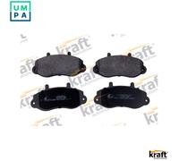 Brake pads Front Axle 6005180 KRAFT AUTOMOTIVE for RENAULT OPEL