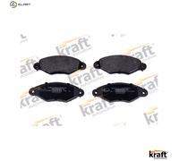Brake pads Front Axle 6006060 KRAFT AUTOMOTIVE for PEUGEOT CITROËN