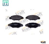 Brake pads Front Axle 6006060 KRAFT AUTOMOTIVE for PEUGEOT CITROËN