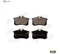 Brake pads Rear Axle 6010020 KRAFT AUTOMOTIVE for VW PEUGEOT SEAT RENAULT NISSAN
