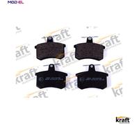Brake pads Rear Axle 6010030 KRAFT AUTOMOTIVE for ALFA ROMEO AUDI VW FIAT