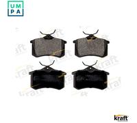 Brake pads Rear Axle 6010040 KRAFT AUTOMOTIVE for RENAULT SEAT VW PORSCHE AUDI