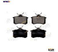 Brake pads Rear Axle 6010040 KRAFT AUTOMOTIVE for RENAULT SEAT VW PORSCHE AUDI