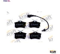 Brake pads Rear Axle 6010050 KRAFT AUTOMOTIVE for VW SKODA AUDI SEAT