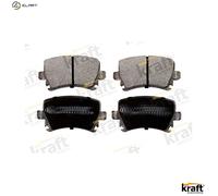 Brake pads Rear Axle 6010090 KRAFT AUTOMOTIVE for VW SEAT SKODA AUDI