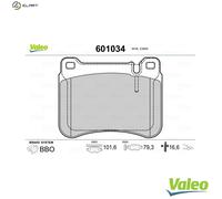 BRAKE PAD SET DISC BRAKE 601034 FOR MERCEDES-BENZ C-CLASS/Sportscoupe/T-Model
