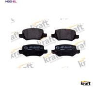Brake pads Rear Axle 6011170 KRAFT AUTOMOTIVE for MERCEDES-BENZ A-CLASS VANEO