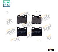 Brake pads Rear Axle 6011540 KRAFT AUTOMOTIVE for OPEL SAAB
